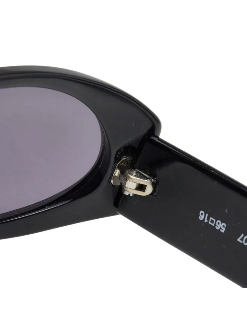 Gucci Vintage Interlocking Cell Frame Sunglasses Eyewear GG Black Acetate